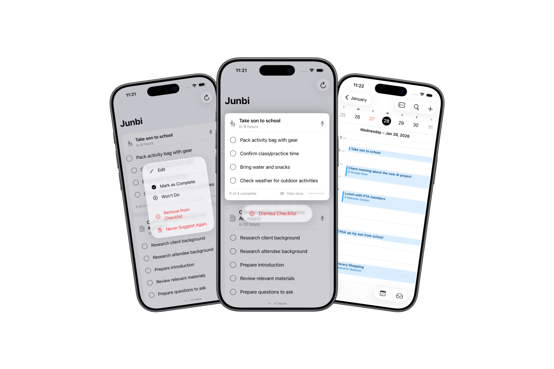 Junbi app screenshots